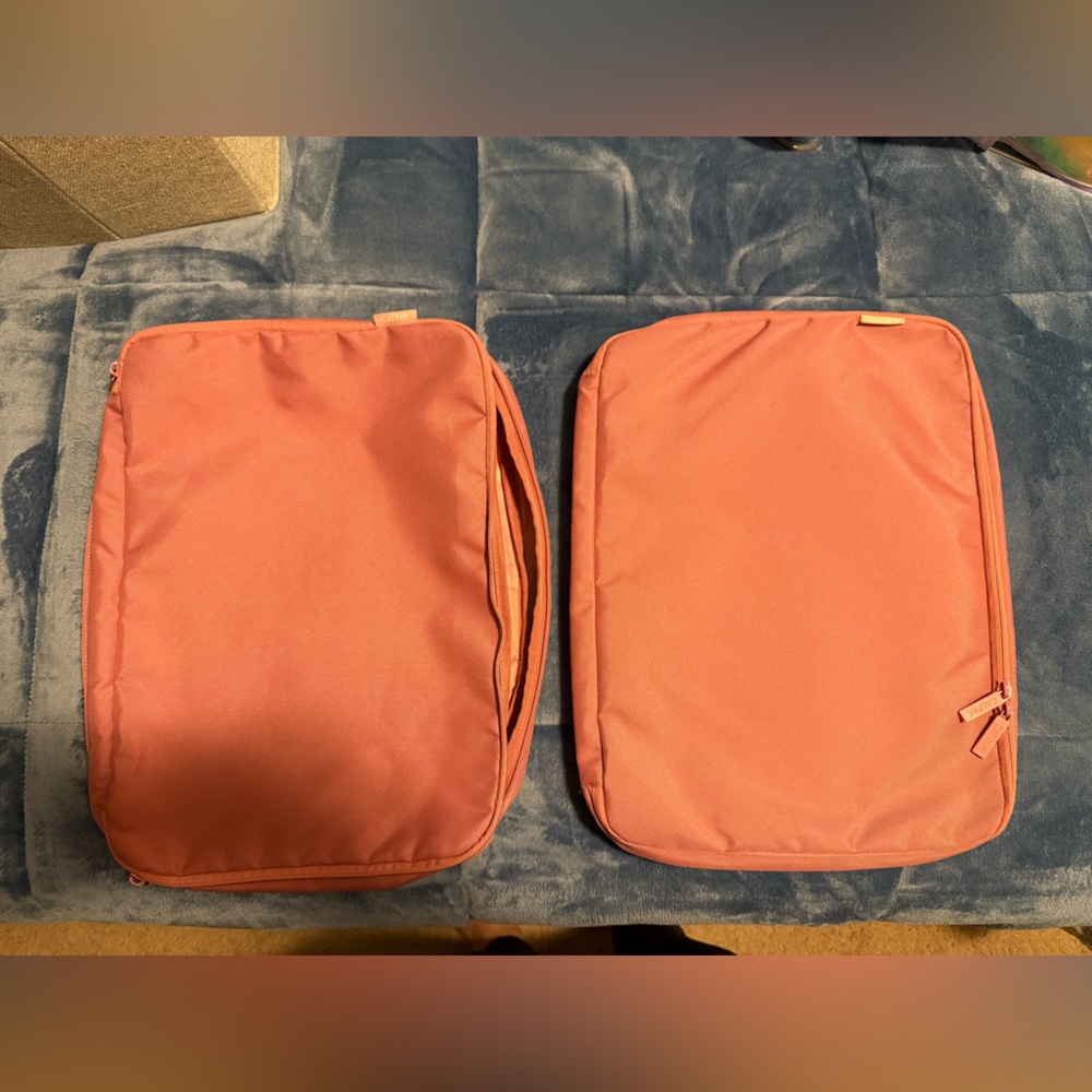 Calpak Large Compression Packing Cubes in Tea Rose